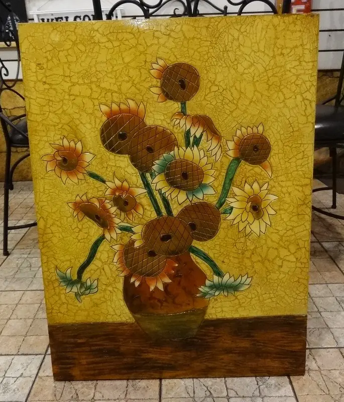 Bunny House~太陽花掛畫111-WB057(畫廊藝術中心.現代走廊畫.風水畫.套房裝飾.民宿佈置)