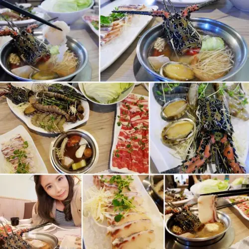 新北泰山區。火鍋>> 上饌享樂火鍋 ♥︎ 超大份量原肉肉盤、澎派青龍蝦鍋、珍貴龍膽石斑，尚青尚好吃!!