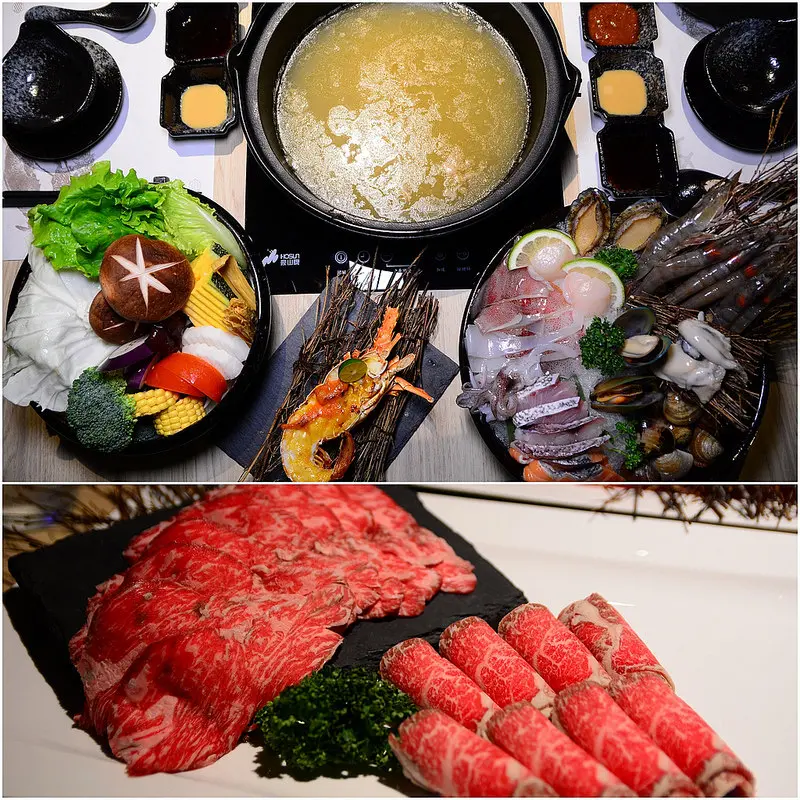【台中｜美食】台中火鍋推薦，海鮮搭配和牛，四月滿額贈半隻龍蝦，加50元送香草豬及板腱牛。春花秋實海鮮和牛鍋物