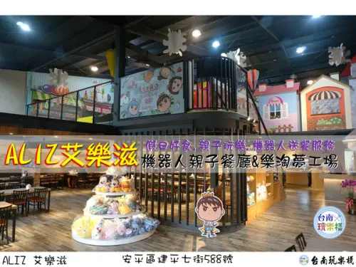 機器人餐廳【ALIZ 艾樂滋】 親子餐廳 / 親子遊戲樂淘夢工場 / 台南安平親子餐廳 / 假日何處去