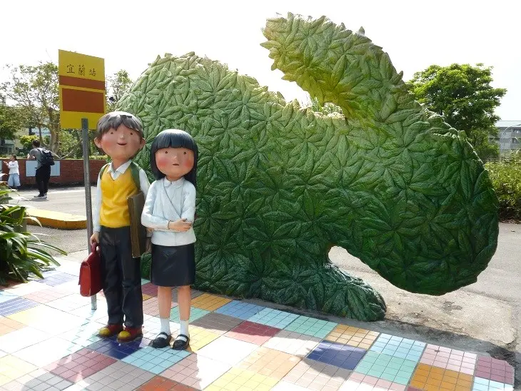 向左走,向右走,在宜蘭火車站遇到幾米廣場-宜蘭幾米廣場体驗心得              