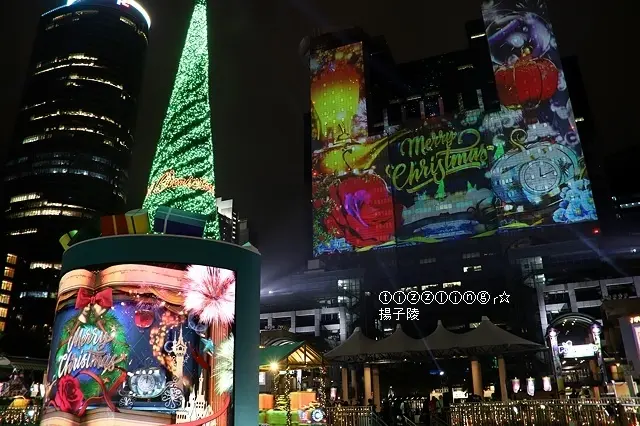 2020新北歡樂耶誕城｜迪士尼3D光雕雷射投影秀｜展出時間：2020/11/13～2021/01/03～