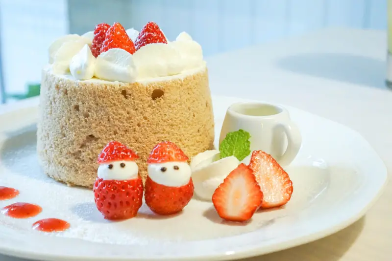 『魔王在吃 migos cake蜜菓拾伍甜點咖啡』台北中山區 赤峰街甜點下午茶 戚風迷必造訪的一間鄉村系咖啡廳 冬季限定草莓戚風蛋糕有雪人耶『內文有店家資訊』