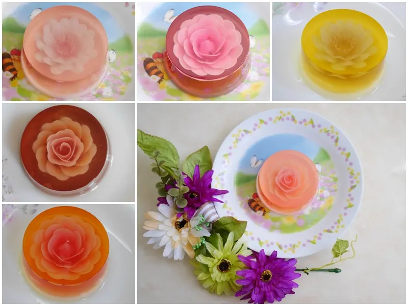 【果凍喵の療癒甜點】藝雕の凍 3D藝術雕花與果凍完美結合，花朵隱身在果凍裡，創新食感的視覺饗宴