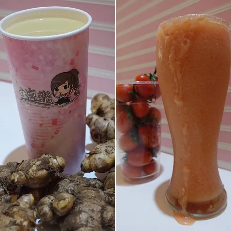 苗栗頭份美食｜『喜樂』自創飲料品牌-新鮮水果的現榨飲料&口感十足的QQ奶茶