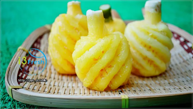 【i3Fresh愛上新鮮】宅配美食～網紅夯到不行的泰國鮮凍龍王鳳梨，小巧可愛，甜度居然高達13~15度，就連梗都能吃下肚了