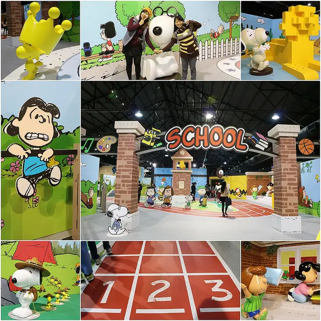 展覽。史努比-快樂上學趣巡迴特展，高雄駁二藝術特區P2倉庫