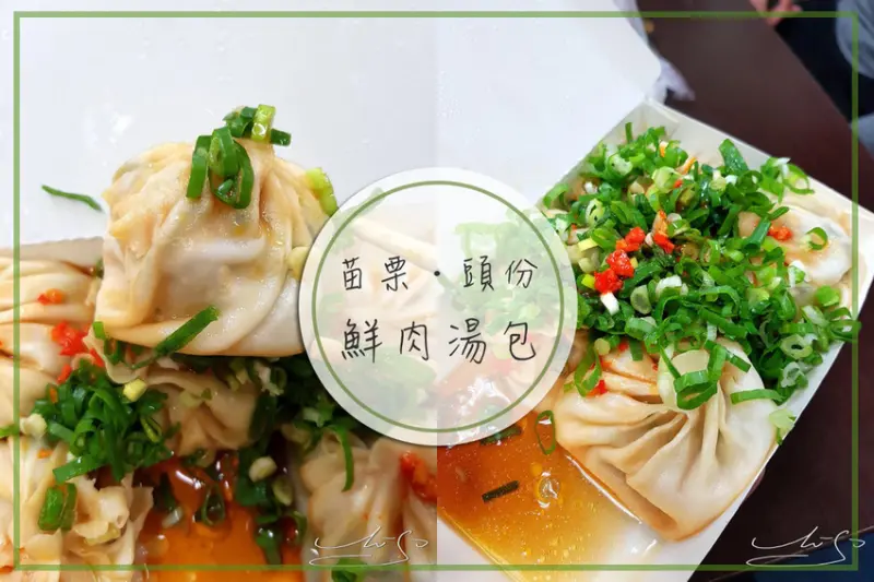 【苗栗  頭份】鮮肉湯包 ➤ 跟著在地人排隊！大顆銅板價食尚玩家也來過～名符其實的湯包！蔥花想吃多少加就加多少！