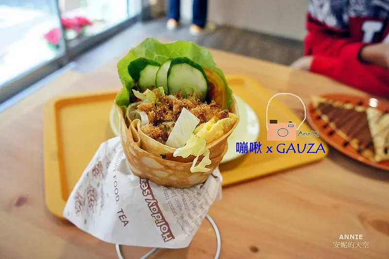 [板橋早午餐 嘣啾 x GAUZA] 當法式薄餅遇到台式的餡料 不一樣的早餐新選擇 江子翠美食