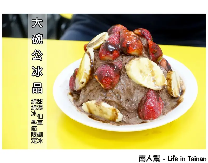 【台南市南區-美食】剉冰│綿綿冰│豆花│仙草│大碗公的冰│源自漁市場傳統的冰店~~大碗公剉冰