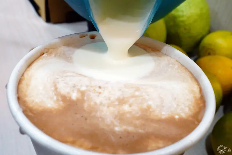 ※ 瓦楞飲品 Corrugation ※ 卡哇伊瓦楞主題，不一樣的岩鹽奶蓋飲料底加拉！奶味濃郁滑順會上癮，口味選擇特別又多元，現榨果汁的鮮果茶也很想再來一杯~【星羽是吃貨-台中西屯】