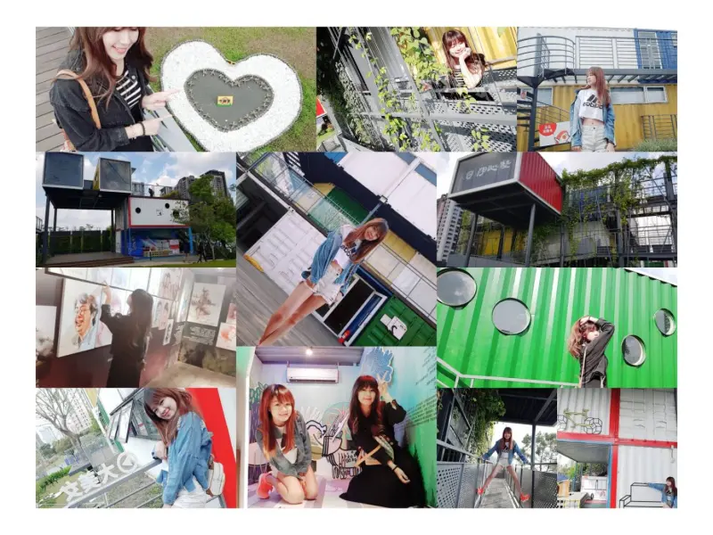 【台北新莊新景點推薦○日日心塾彩色貨櫃屋】IG打卡新景點創意藝術空間草皮大愛心貨櫃咖啡屋新莊親子踏青好景點推薦♥食尚期貨小咪