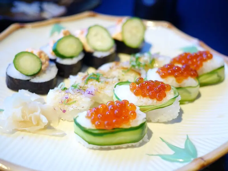 【美食】台中烏日區.清新溫泉會館.美井日式料理.吃到飽@美井初夏強棒出擊/生魚片/天婦羅/炙燒壽司任點任食任你嚐