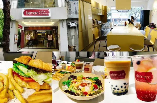 【捷運美食】Hemera Cafe 夏日新品上市 招牌帕尼尼、美味可頌 涮嘴的比利時薯條就是要醬吃 超華麗的漸層飲料讓你hold住時尚！        
      
