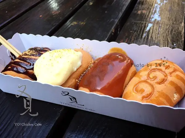 【台中北區】惡魔平民美食雞蛋糕，多種口味一次滿足，位在一中街的益民商圈內ＩＧ熱門地標 || 又見。雞蛋糕