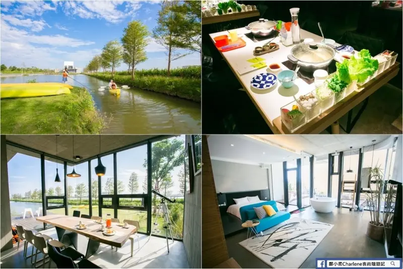 【宜蘭五結】小島Villa頂級人文渡假別墅－一泊三食！下午茶／晚餐／早餐，獨木舟／釣魚／烤肉／自行車／超大150吋電影布幕，可包棟！慵懶放鬆地享受無人打擾渡假時光！(合作)