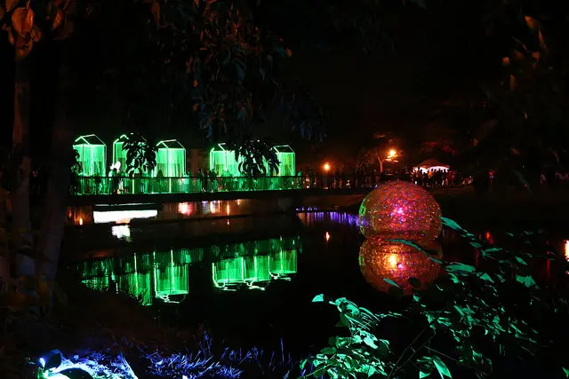 2017台南鹽水燈會，月津港燈節，四季禮讚 展出時間至2/28