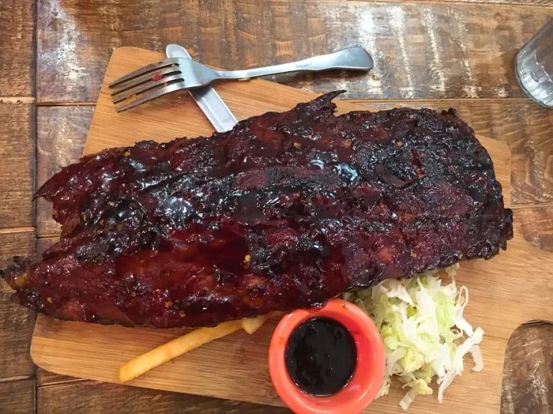 [桃園x中壢]David Diner 大衛美墨料理 中壢中原店。35oz極黑豬肋排太好食