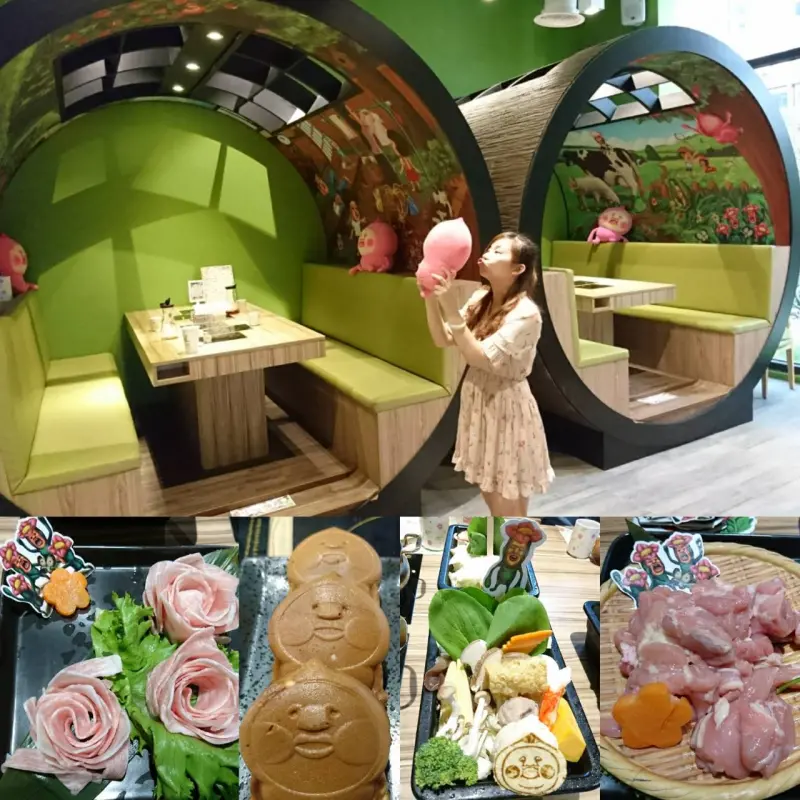 台中西屯~醜比頭森林鍋物主題餐廳~屁桃君醜的可愛又療癒~樹洞特色包廂也太好拍了吧~              