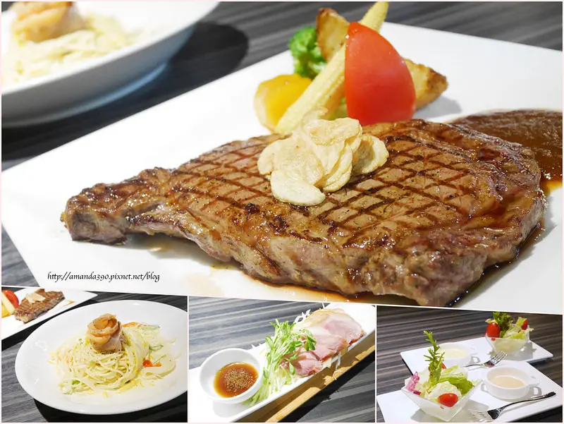 【台南美食】永康區 洋城義大利餐廳(台南永康店)。孕媽最愛香煎肋眼牛 。家樂福中華店B1 ❤❤