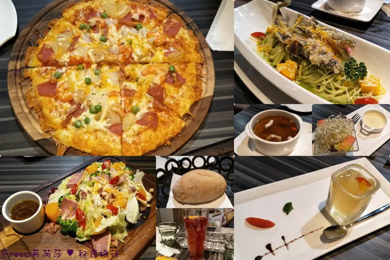 台南永康區【洋城義大利餐廳】冰魚炸炙酥香軟綿.現烤披薩料多薄脆.木盤沙拉開胃又清爽 - Fresa芙芮莎♥莎旅憶食