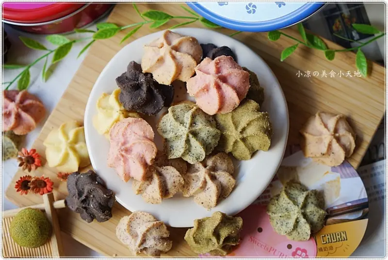 SweetsPURE溫感烘焙║台中公益路伴手禮，10種口味曲奇餅，季節限定櫻花曲奇餅，粉嫩限量推出，酥香入口即化（客製化禮盒、彌月禮盒）