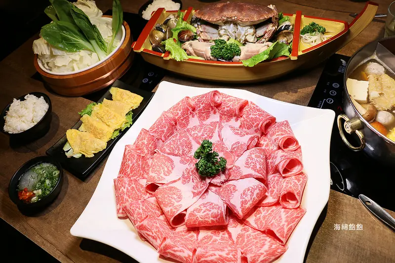板橋活海鮮火鍋/涮涮鍋『崔官木桶鍋』頂級海鮮/大胃王大盤肉/蝦爆痛風鍋/澳洲和牛/愛爾蘭玫瑰膏蟹/帝王蟹/波士頓龍蝦/完整菜單(捷運新埔站)