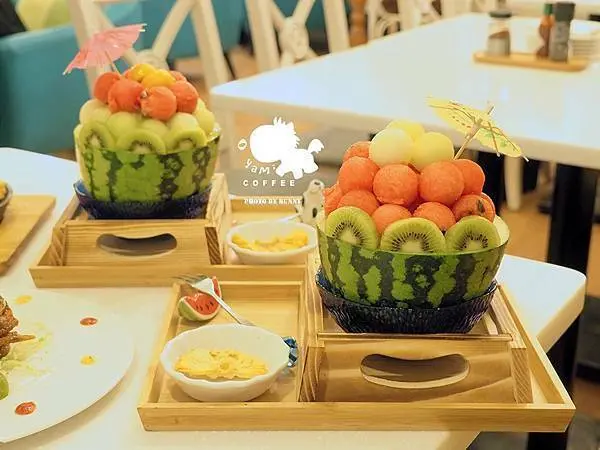 【新北美食】Oyami cafe 新埔店 / 鮮果樂園水果冰新上市 消暑必吃 / 親子友善餐廳 / 姊妹下午茶聚會好處去