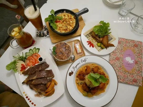 新北板橋美食｜Oyami Cafe新埔店~充滿法式鄉村風又帶有夢幻感，彷彿置身在童話世界氛圍裡