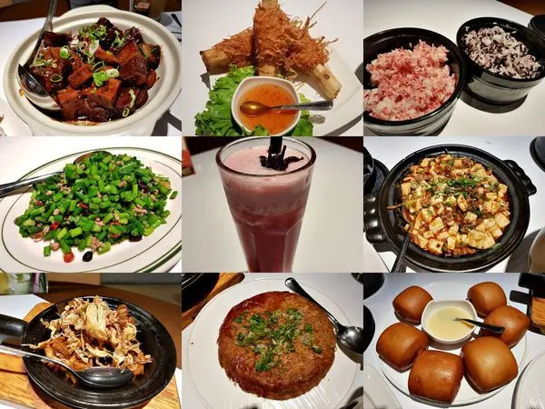 台中 瓦城集團品牌 時時香RICE BAR - 台中三越店 3人套餐美食食記 紅黎米飯吃到飽 ~ 中式菜色特色好吃~ 極重口味呀!