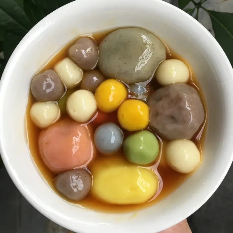 台中美食｜蘇媽媽湯圓-不用跑南投就可以在台中吃到，彩色湯圓好療癒