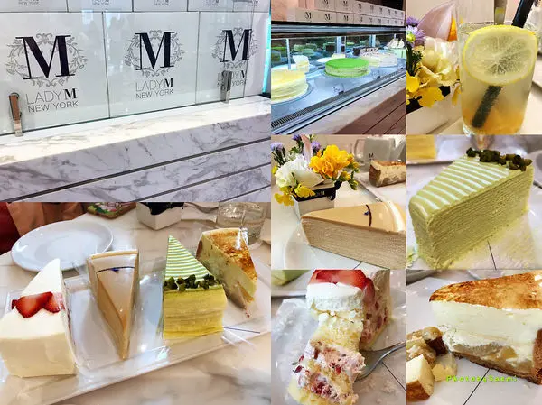 【台北大安 | 甜品】LADY M 光復旗艦店 | 來自紐約，像是藝術品般，兼具視覺與味覺的精品千層蛋糕｜開心果千層蛋糕 | 伯爵千層蛋糕 | 草莓海綿蛋糕 | 蘋果芙朗蛋糕 | 皇冠巧克力蛋糕