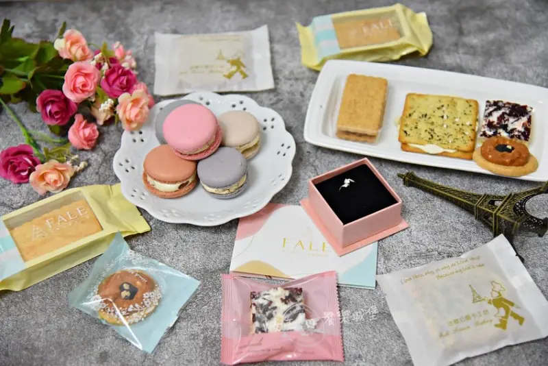【竹北甜點推薦】法樂公爵手工坊 戀巴黎禮盒-PLUS款 ~ 特別的百香牛軋馬卡龍、布蕾派，讓你吃過就無法忘懷，來到新竹想要特別又好吃的伴手禮嗎?那你一定不能錯過 !