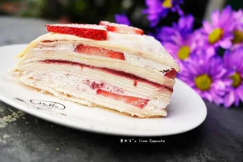 [團購甜點]繁花手作甜品工作坊-冷凍宅配到家的夢幻彩虹千層蛋糕，挑動你的少女心!