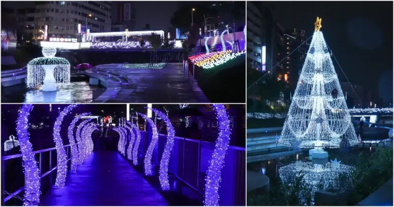 浪漫指數破表！台中聖誕跨年何處去：2017花漾柳川河岸光景藝術展點燈:音樂會+台中耶誕嘉年華(12/9~3/4) - 小腹婆大世界