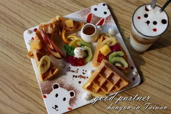 [高雄/三民區]Good Partner輕食早午餐 療癒水果鬆餅×超萌登場 文山特區餐廳