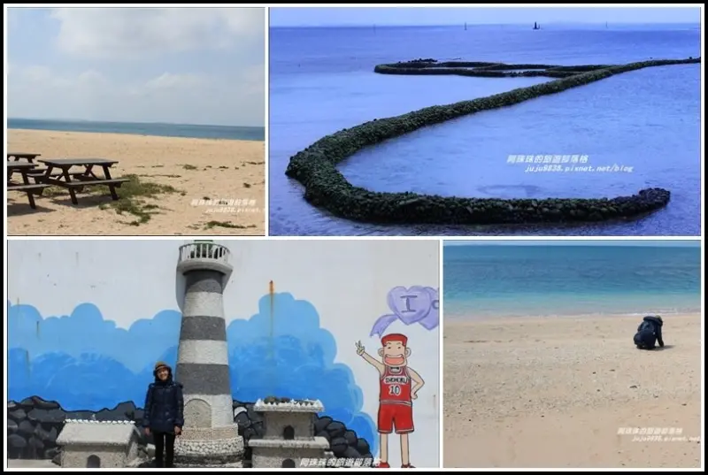 澎湖。冬日的吉貝跳島之旅。石滬。沙尾夢幻沙灘