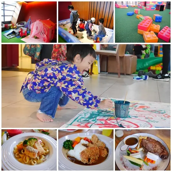 【親子餐廳】Artr 八斗子 海科館彩繪餐廳。超大彩繪區讓小朋盡情塗鴉。沙坑、大積木區、遊戲區玩到翻。創意DIY活動。友善親子餐廳