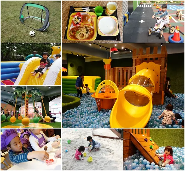 《新竹親子餐廳》大房子親子成長空間～免費手作廚藝課程／戶外賽車／溜滑梯球池／草原沙坑，平日不限時的親子館，親子旅遊好去處