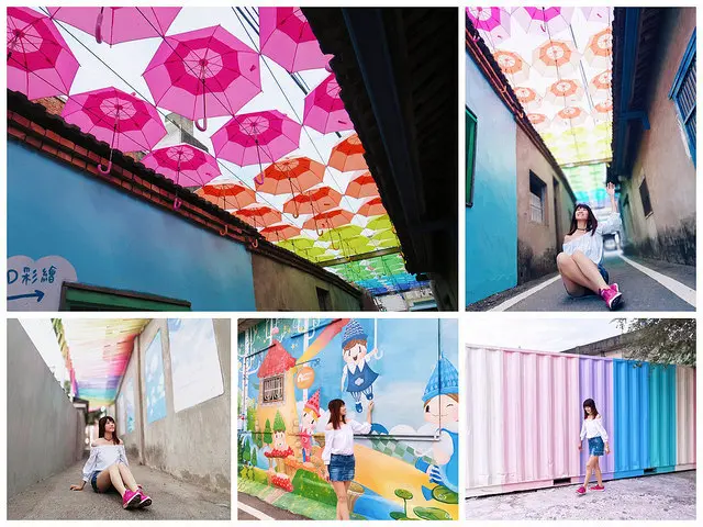【彰化和美景點】卡里善之樹．為愛撐傘，繽紛彩虹傘巷/彩虹隧道超好拍，ＩＧ熱門免費景點！