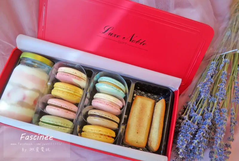 【宅配｜甜食】火紅超大器！貴婦法式午茶 ▧ Fascinée菲斯尼 法式馬卡龍 ▧ 還有罐裝草莓乳酪蛋糕，讓你送禮美得嫑嫑的！