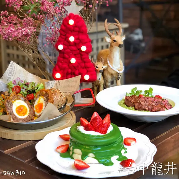 【台中美食】遇fun胃_蘑菇pasta 台中東海必吃餐廳 聖誕節 跨年大餐就選這一家了 推薦聖誕口味草莓抹茶舒芙蕾 蘇格蘭炸蛋早午餐 不收服務費的美好餐廳