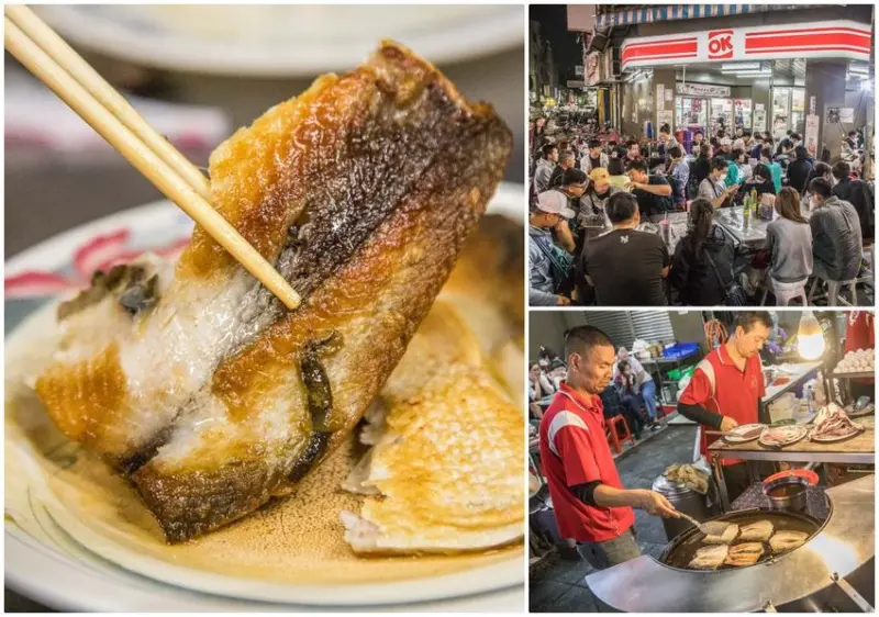 [嘉義東區]嘉義文化路夜市美食，超狂爆滿排隊宵夜場，大推煎虱目魚肚！珍珍海產粥 - 大手牽小手。玩樂趣