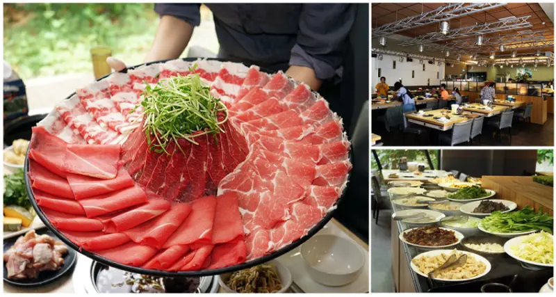 【高雄火鍋吃到飽】鬥牛士二鍋 楠梓店｜超大仙肉盤來勢洶洶｜食材多樣自由搭配