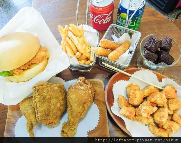 台中美味炸雞泰式雞米花推薦 曲肯叔叔美式炸雞Uncle Chicken 現炸好吃炸雞fried chicken還有浪漫炸雞捧花 大里總店(菜單)~