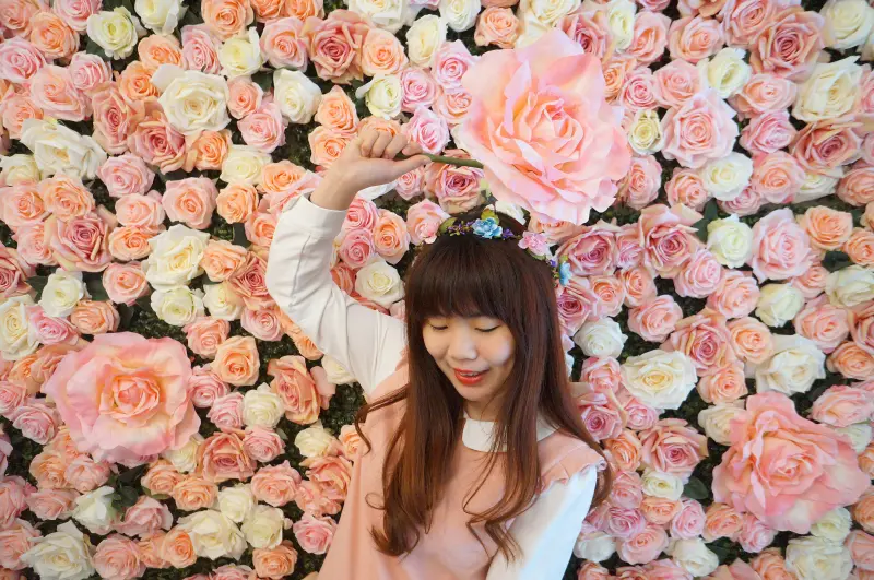 花惹花咖啡 ♥ HUA CAFE ♥ 女孩們心目中花牆 ♥ 乾燥花咖啡廳