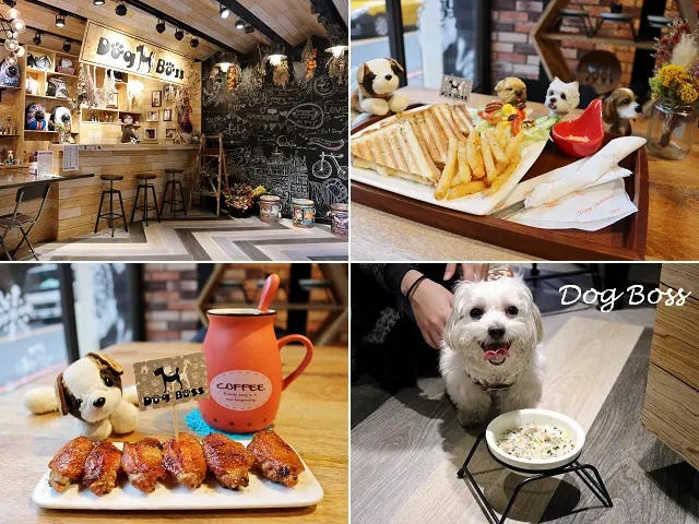 【台北美食】Dog Boss 寵物友善餐廳-『景安站』帶著毛小孩一起早午餐．寵物美容SPA牛奶浴．自製肉乾鮮食