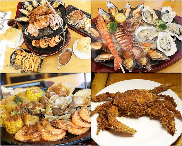 高雄 鳳山。牛野瘋狂海鮮牛排館，94狂 生猛海鲜大平台 x 海鮮塔雙人鐵盤 豪邁上桌