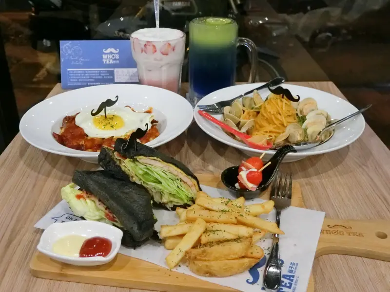 中壢｜Whos Tea鬍子茶(中壢大同店)．平價連鎖不限時桌遊早午餐、輕食、下午茶餐廳
