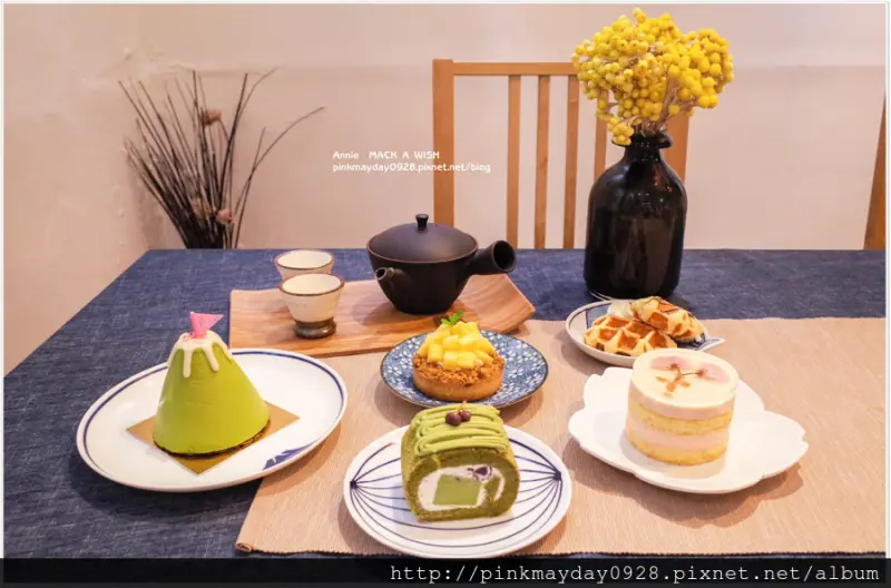 ✿台南✿ 每日三個限量！旅行日本的記憶 迷人的抹茶小富士跟粉嫩的櫻花生乳酪 手腳太慢就吃不到啦 ➜ MACK A WISH